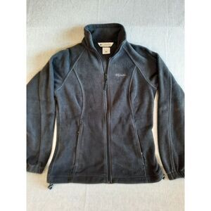 Columbia Sportswear Women Small Fleece Turtleneck Zip Drawstring Stretch Sweater